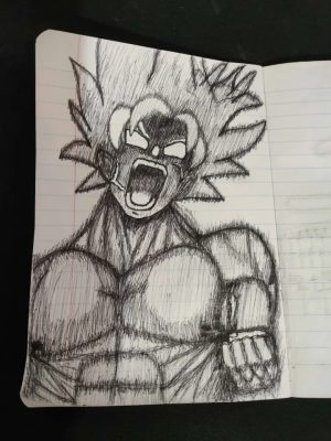 Goku SSJ Rage - odrysowane
